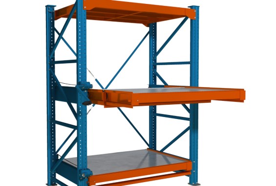 Стеллаж с выкатнми платформами полного выдвижения slide-1400